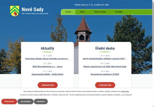 Zobrazit webové stránky Obecní úřad Nové Sady