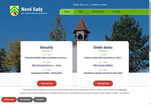 Zobrazit webové stránky Obecní úřad Nové Sady