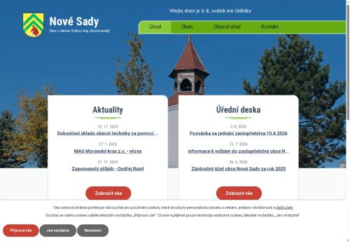 Zobrazit webové stránky Obecní úřad Nové Sady
