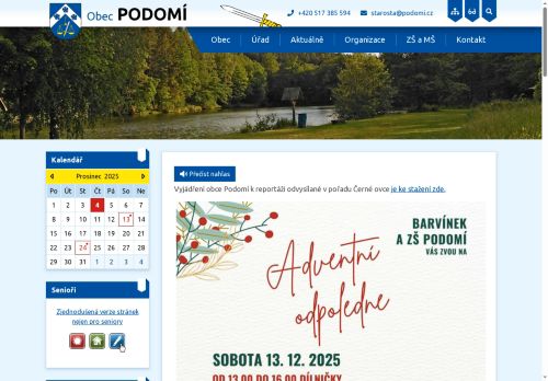 Zobrazit webové stránky Obecní úřad Podomí