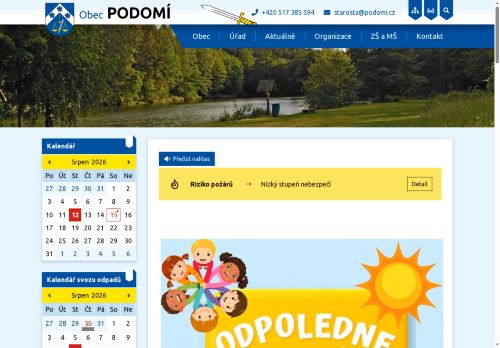 Zobrazit webové stránky Obecní úřad Podomí