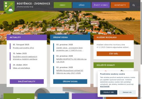 Zobrazit webové stránky Obecní úřad Rostěnice-Zvonovice