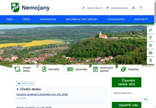 Zobrazit webové stránky Obecní úřad Nemojany