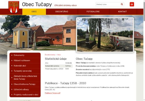 Zobrazit webové stránky Obecní úřad Tučapy