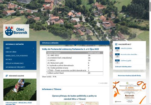 Zobrazit webové stránky Obecní úřad Borovník