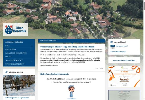 Zobrazit webové stránky Obecní úřad Borovník