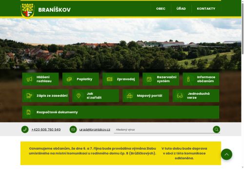 Zobrazit webové stránky Obecní úřad Braníškov