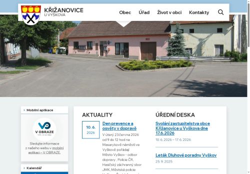 Zobrazit webové stránky Obecní úřad Křižanovice u Vyškova
