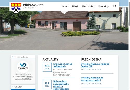 Zobrazit webové stránky Obecní úřad Křižanovice u Vyškova