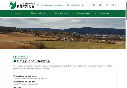 Zobrazit webové stránky Obecní úřad Březina