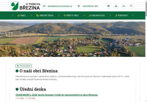 Zobrazit webové stránky Obecní úřad Březina