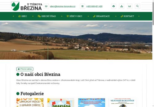Zobrazit webové stránky Obecní úřad Březina