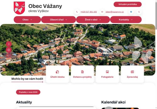 Zobrazit webové stránky Obecní úřad Vážany