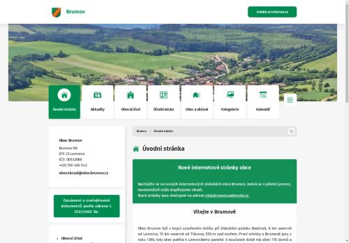 Zobrazit webové stránky Obecní úřad Brumov