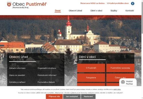 Zobrazit webové stránky Obecní úřad Pustiměř