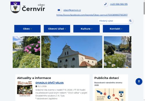 Zobrazit webové stránky Obecní úřad Černvír