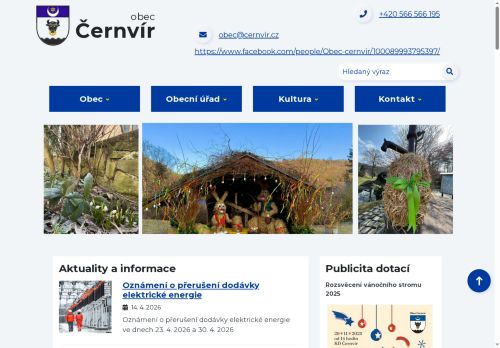 Zobrazit webové stránky Obecní úřad Černvír