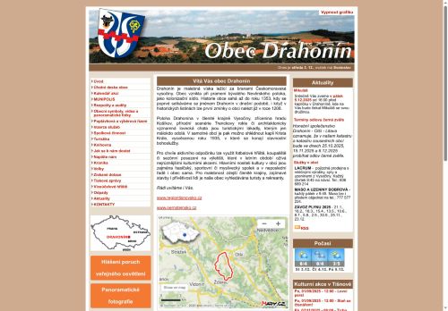 Zobrazit webové stránky Obecní úřad Drahonín