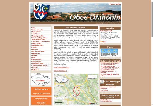 Zobrazit webové stránky Obecní úřad Drahonín