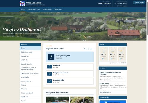 Zobrazit webové stránky Obecní úřad Drahonín