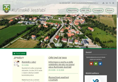 Zobrazit webové stránky Obecní úřad Kuřimské Jestřabí