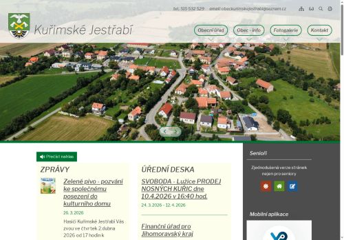Zobrazit webové stránky Obecní úřad Kuřimské Jestřabí