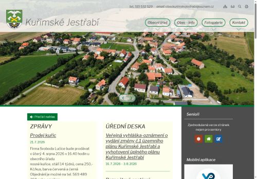 Zobrazit webové stránky Obecní úřad Kuřimské Jestřabí