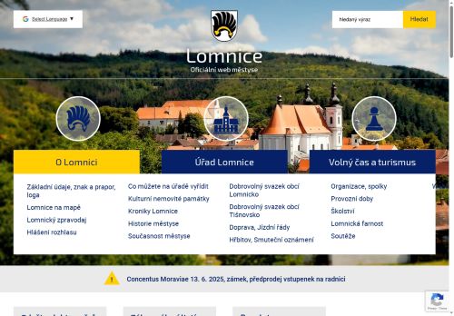 Zobrazit webové stránky Úřad městyse Lomnice