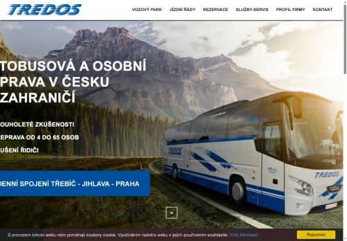 Zobrazit webové stránky Tredos