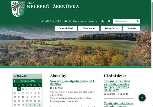 Zobrazit webové stránky Obecní úřad Nelepeč - Žernůvka
