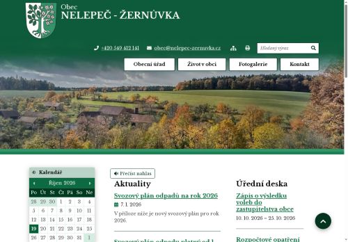 Zobrazit webové stránky Obecní úřad Nelepeč - Žernůvka