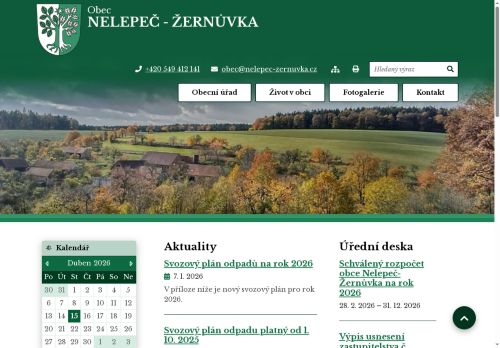 Zobrazit webové stránky Obecní úřad Nelepeč - Žernůvka