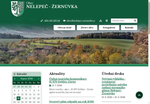 Zobrazit webové stránky Obecní úřad Nelepeč - Žernůvka