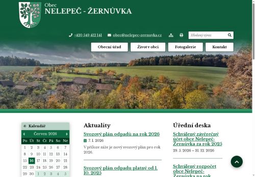 Zobrazit webové stránky Obecní úřad Nelepeč - Žernůvka