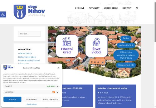 Zobrazit webové stránky Obecní úřad Níhov