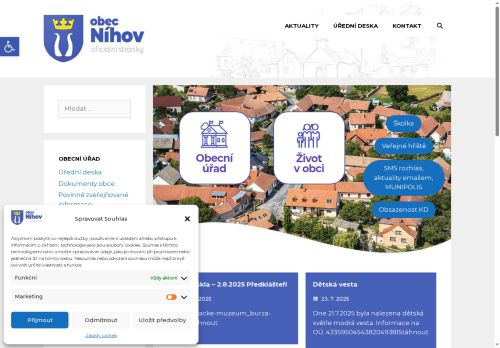 Zobrazit webové stránky Obecní úřad Níhov