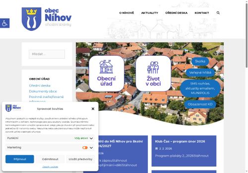 Zobrazit webové stránky Obecní úřad Níhov