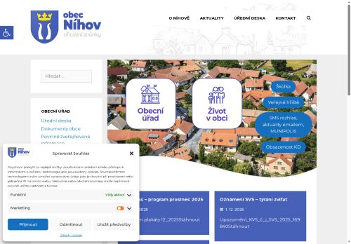 Zobrazit webové stránky Obecní úřad Níhov