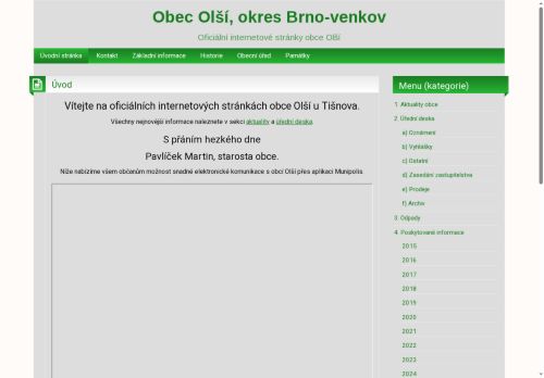 Zobrazit webové stránky Obecní úřad Olší