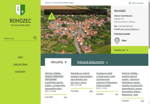 Zobrazit webové stránky Obecní úřad Rohozec