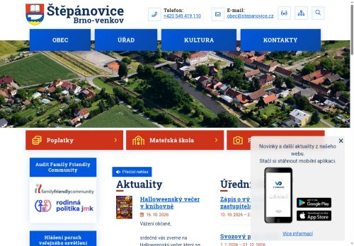 Zobrazit webové stránky Obecní úřad Štěpánovice