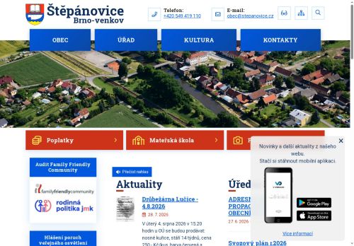 Zobrazit webové stránky Obecní úřad Štěpánovice