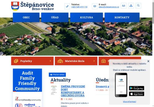 Zobrazit webové stránky Obecní úřad Štěpánovice