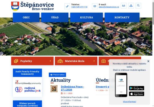 Zobrazit webové stránky Obecní úřad Štěpánovice