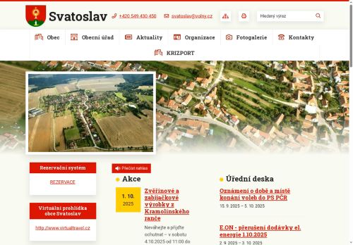Zobrazit webové stránky Obecní úřad Svatoslav