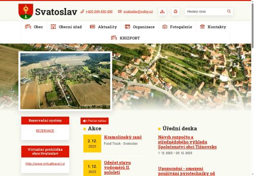 Zobrazit webové stránky Obecní úřad Svatoslav
