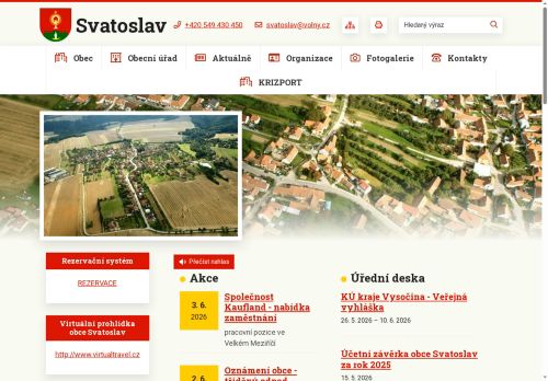 Zobrazit webové stránky Obecní úřad Svatoslav