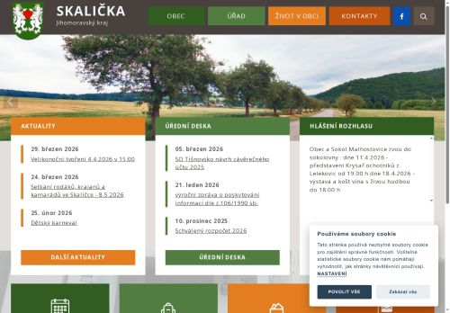 Zobrazit webové stránky Obecní úřad Skalička