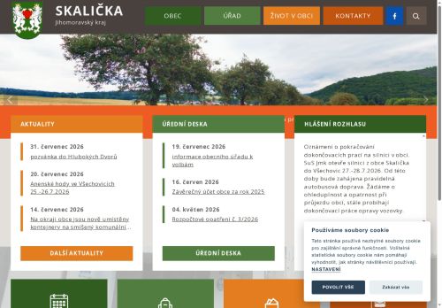 Zobrazit webové stránky Obecní úřad Skalička