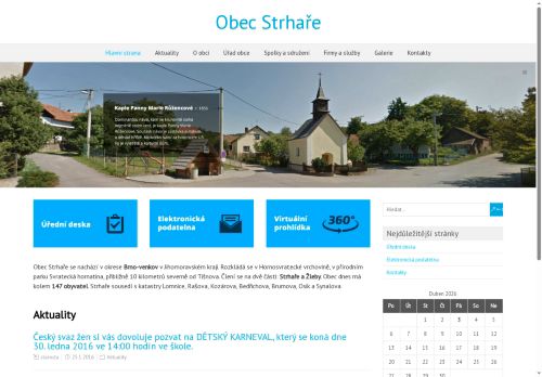 Zobrazit webové stránky Obecní úřad Strhaře